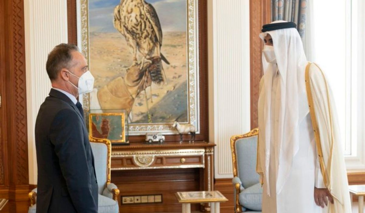 HH the Amir Meets German Minister of Foreign Affairs
